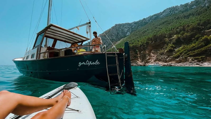 4h Private boat tour north coast of Mallorca - First Steps: Your Private 4-Hour Ride Starts in Alcúdia Area Waters