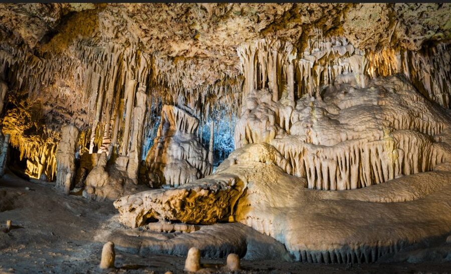 Alcudia: Half-day Caves of Hams, Blue Caves and documentary - The Magical Mozart show and the underground Sea of Venice concept