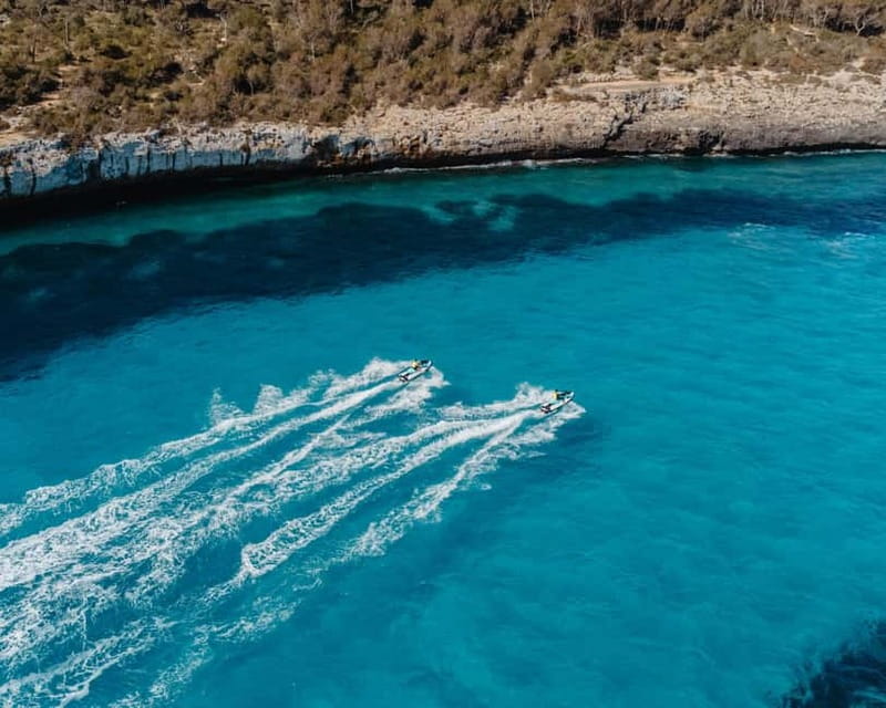 Cala d'Or | Jet Ski Tour 1 hour along southeast coast. - The route along Mallorca’s southeast coast and the coves you reach by sea
