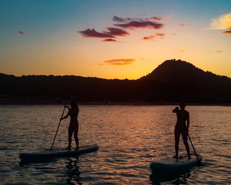 Cala Rajada: Stand Up Paddle Sunset Tour - The swim break and possible rock or cave stops