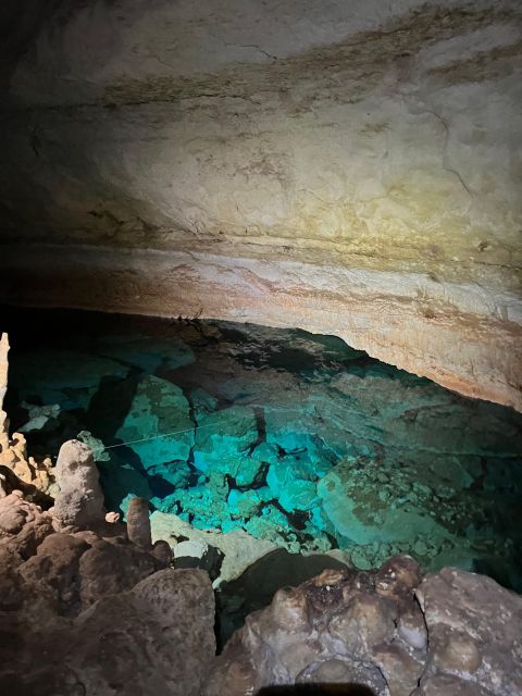 Cala Romàntica: Water Cave Adventure in Cave Es Coloms - Inside Cova des Coloms (Es Coloms): tunnel first, then a circular route