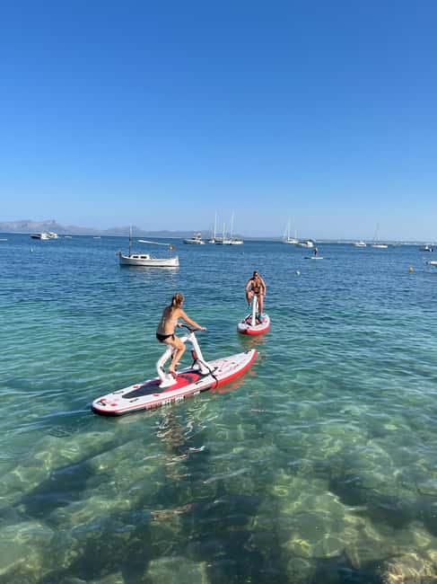 Exclusive sup bike excursion in Cala Ferrera - From safety vest to first pedal strokes