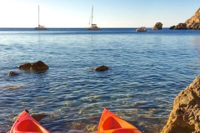 Guided Kayak Sunset Tour in Sant Elm with Picnic