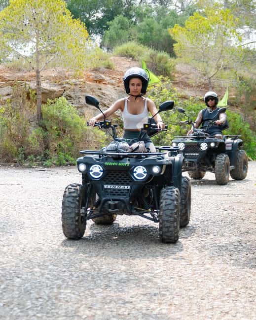 Magaluf: Quad bike tour through the mountains, visiting caves, coves, and cliffs - Getting Set Up at Heaven Tours in Magaluf