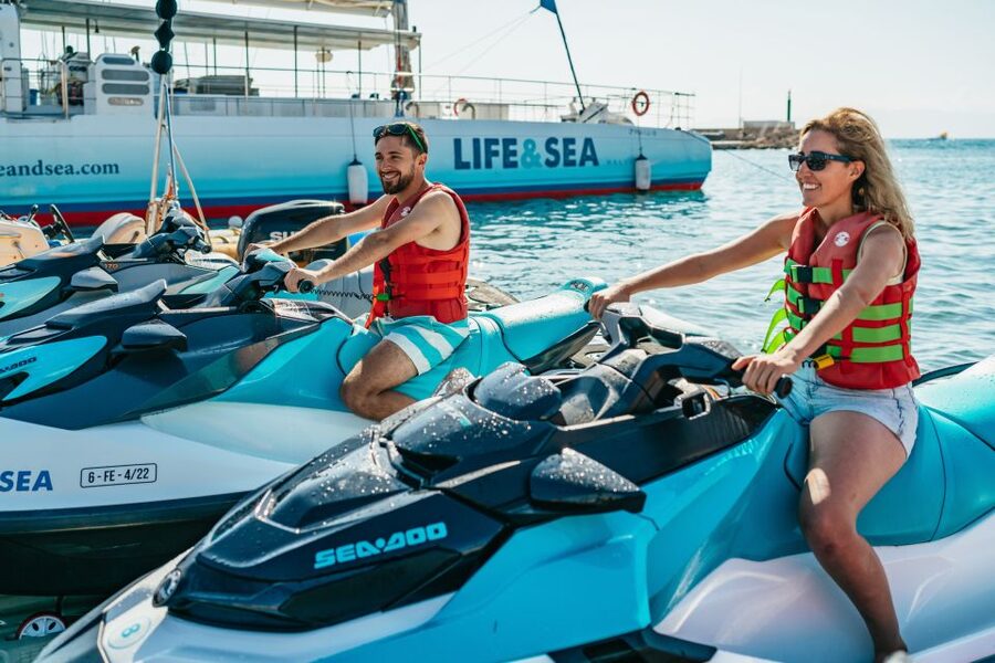 Mallorca: 25-Minute Palma Beach Jet Ski Excursion - The 25-minute itinerary: from the launch to Bahía de Palma scenery