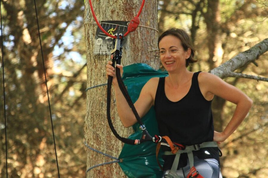 Mallorca: Adrenaline Tree Top Adventure Entry Ticket - The course in the trees: zip wires, ropes, and learning to trust the system