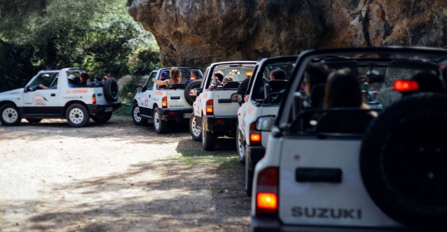 Mallorca: Beach and Mountain 4X4 Tour - Hotel pickup in a blue van, and the key logistics that matter