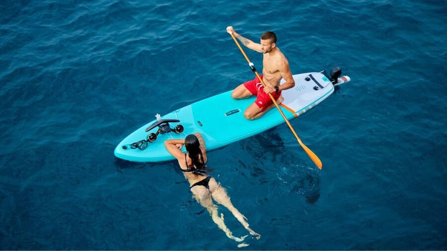 Mallorca: Bladerunner Jet Boat Excursion - Paddle-boarding in coves: the calm counterweight