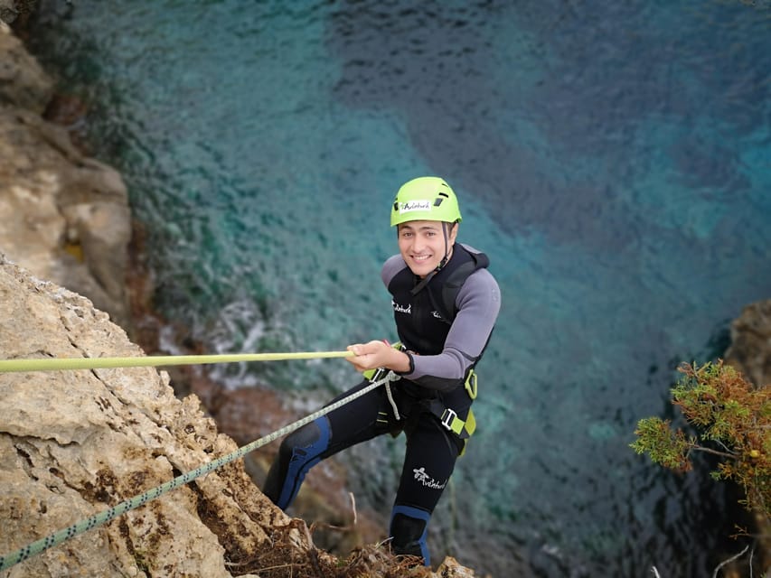 Mallorca: coasteering South - Getting there: Hotel Coronado start, Peguera base, short approach