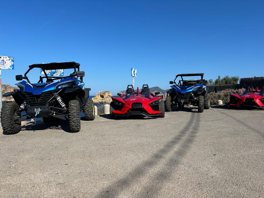 Mallorca: Formula Car and Buggy combo tour - Stop One at Malgratz: Quick Photos With Sea Views
