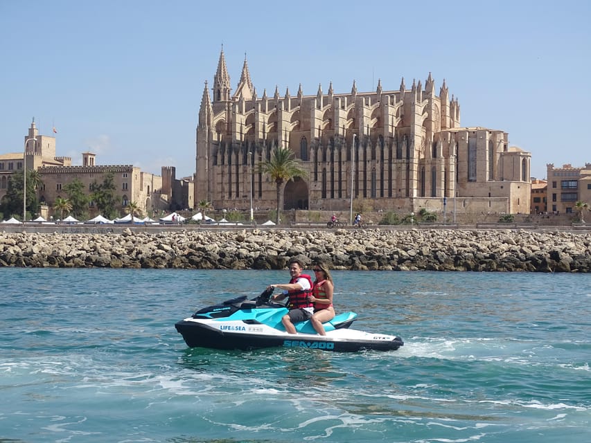 Mallorca: Palma Beach - 55 minutes Jet Ski Excursion - Coastal Views Toward Palma Cathedral: Why the Route Matters