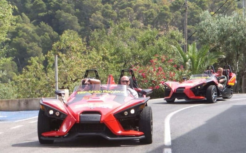 Mallorca / Peguera: Half Day Slingshot Tour - First, the Slingshot reality check: license, manual shift, and open-air rules