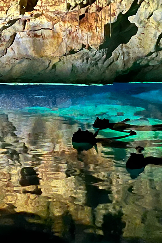 Mallorca: PREMIUM Aquatic Cave Exploration Guided Tour - Suit up with your helmet and headlamp