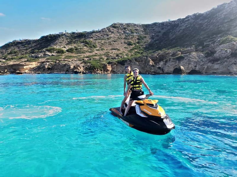 Palma de Mallorca: Los Deltas Jet Ski Tour - Cap Rocat to Los Deltas: cliffs, caves, and turquoise water