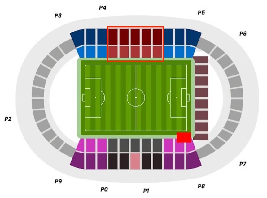 Palma: Mallorca RCD Match Tickets at Son Moix Stadium - East Stand seats: great sightlines, tricky side-by-side seating