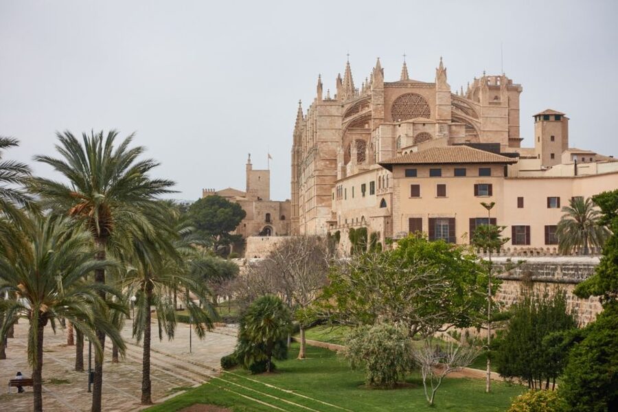 Palma: Walking Tour with Mediterranean Delicacies - Into the old streets and Paseo del Borne: aristocrats, hotels, and romance