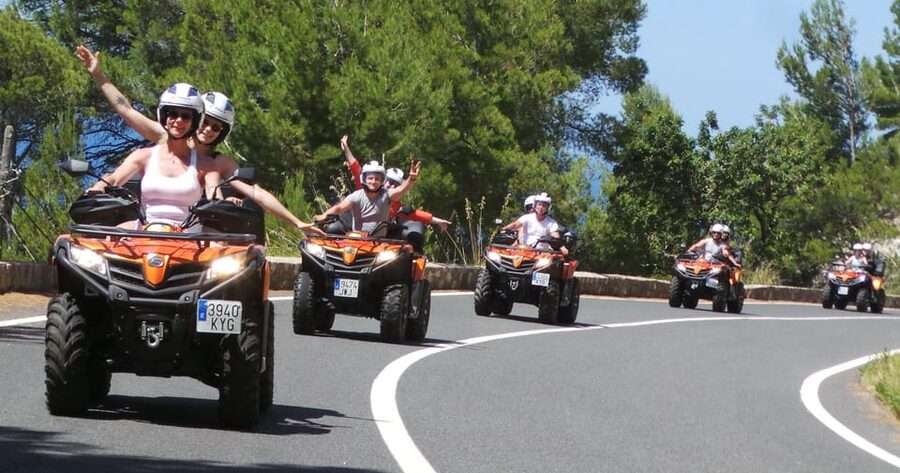 Peguera: Quad full day Tour - Esporles and the Serra de Tramuntana area: views and curve power