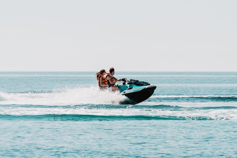 Peguera: Racing Car Drive and Jet Ski Combo Tour - Palma by road, cathedral views, and a classic seaside promenade feel