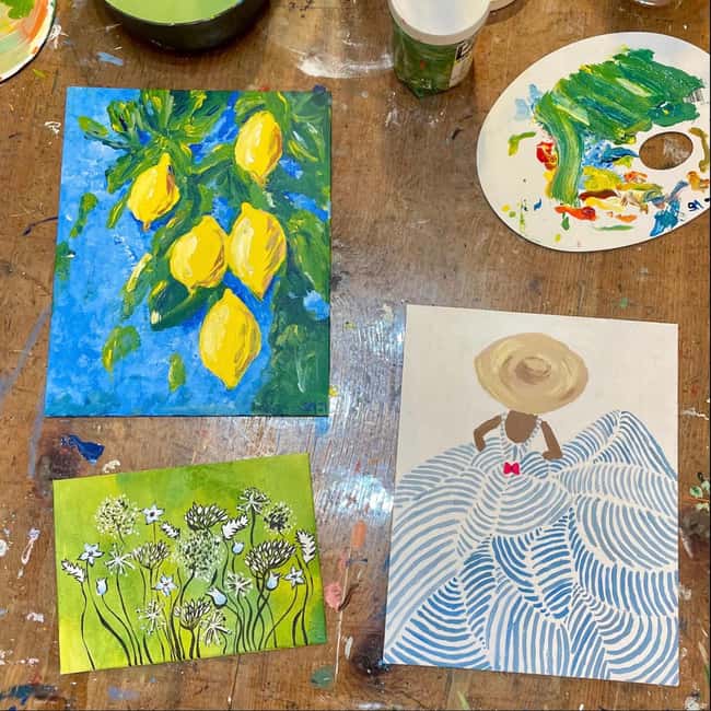 Sip & Paint in the heart of Palma´s old town - Painting step by step, even if you feel zero confident
