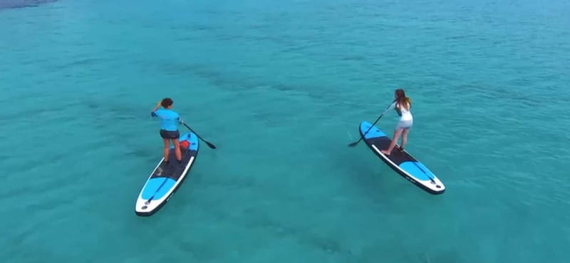 Stand Up Paddle beginners Tour Cala Bona/S'Illot/ - The beginner class: standing, balance, and a safety mindset