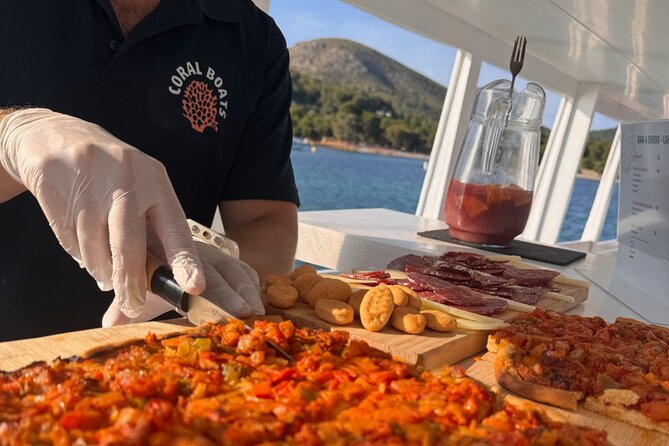 Sunset Cruise in Alcudia with Tapas & Swimming - Tapas on board, plus sangria time (and how the bar fits)