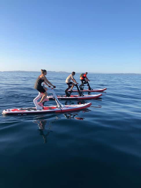 SUP bike excursion in Portocolom - Instructor support in English, Catalan, and Spanish