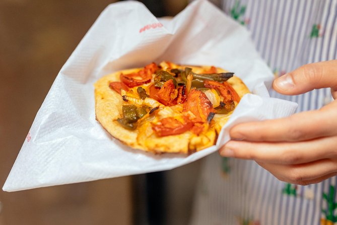 The Award-Winning PRIVATE Food Tour of Mallorca: The 10 Tastings - Stop 2 near Es Baluard: croqueta and coca de pimiento with a fortress viewpoint